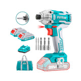 Combo Atornillador Impacto 1/4" 20V + 2 Baterías + Cargador