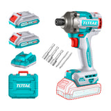Atornillador de Impacto 285Nm + Baterías + Car 20V