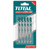 Set de 5 Hojas de Sierra Caladora para Metal