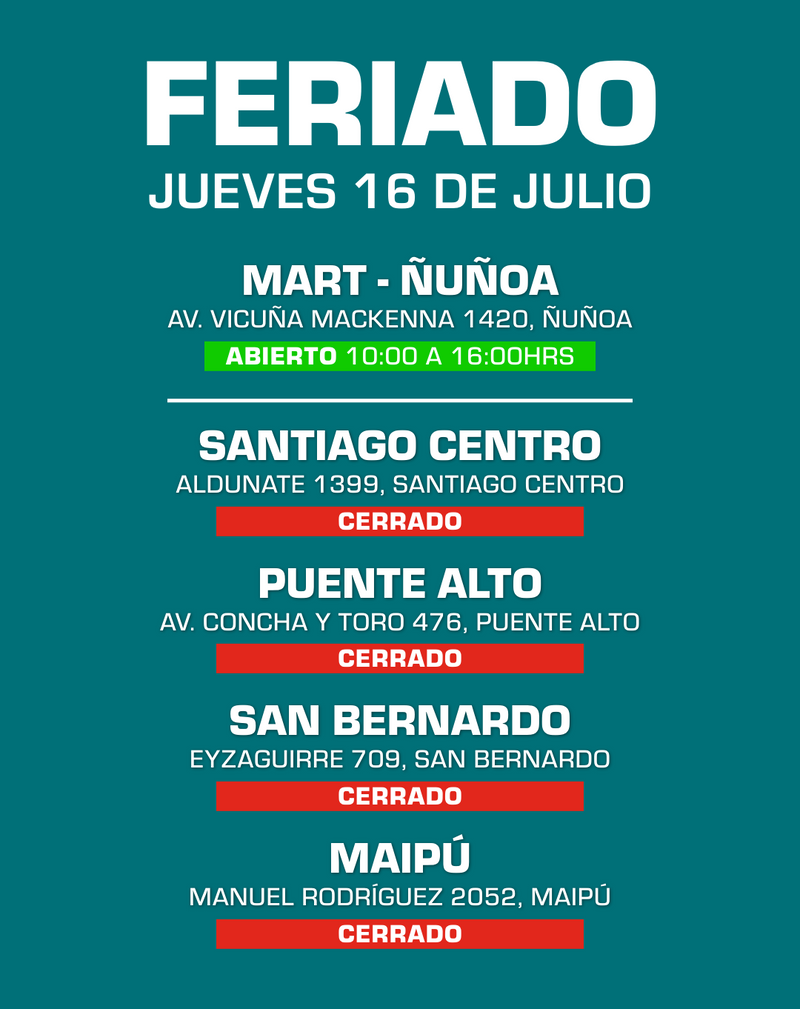 Cerrado mañana - Total Tools