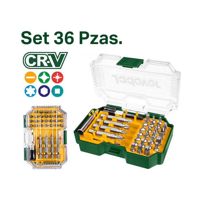 Juego de Puntas Destornillador 36 Piezas JADEVER