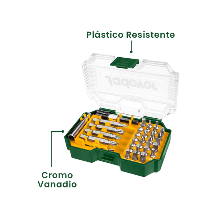 Juego de Puntas Destornillador 36 Piezas JADEVER