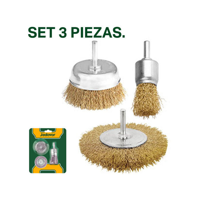 Pack Set de Gratas 1 y 2 Pulgadas 3 Piezas JADEVER