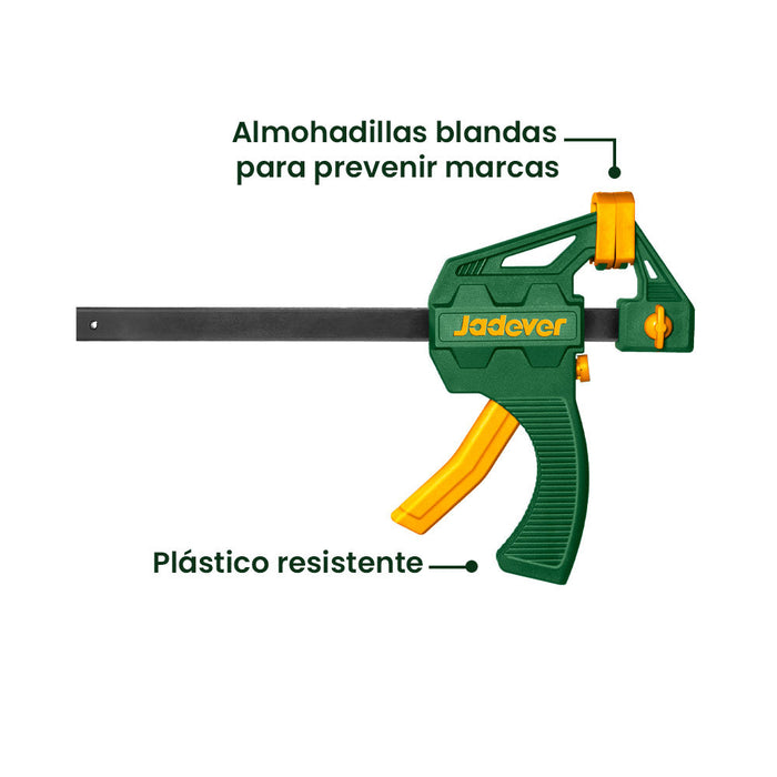 Prensa Sargento Rápida 6 Pulgadas 45x150mm JADEVER