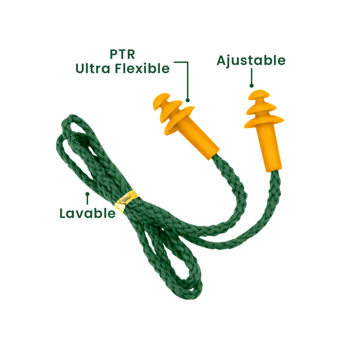 Tapón de Oídos Protector Auditivo Reutilizables JADEVER