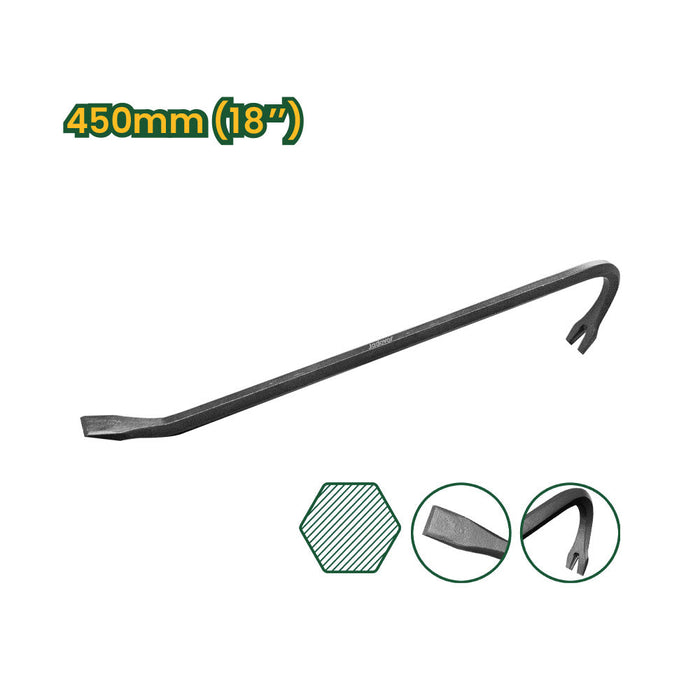 Barretilla Diablo Saca Clavos 450mm 18 Pulgadas JADEVER