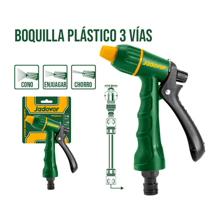 Pistola Rociadora para Manguera 3 Vías JADEVER