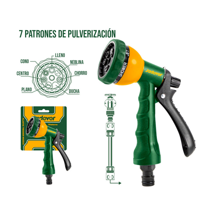 Pistola Rociadora para Manguera 7 Vías JADEVER