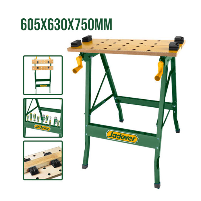 Mesa Banco de Trabajo Plegable 605x630x750mm JADEVER