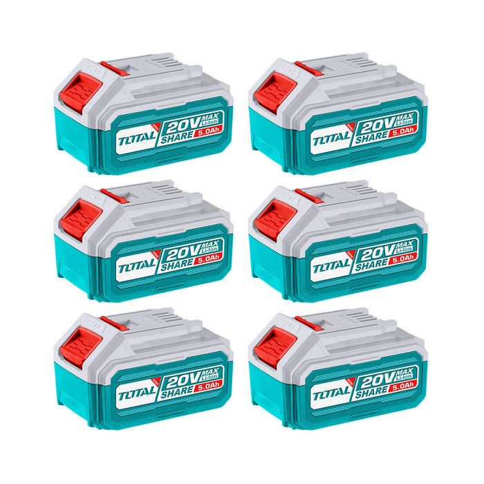 Kit 6 Baterías de Litio-ion 5.0ah Total