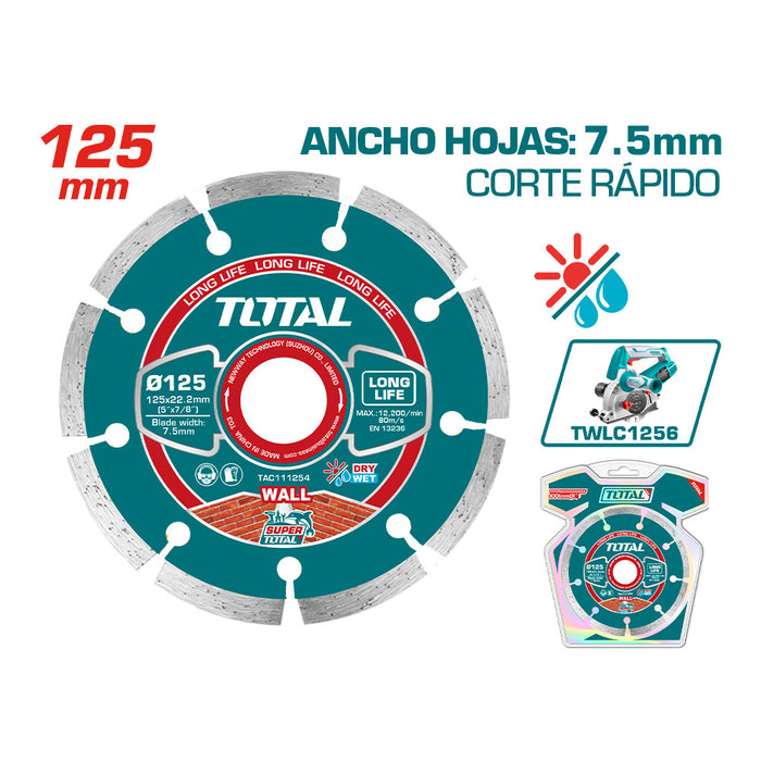 Disco Diamantado Seco 125mm para Corte