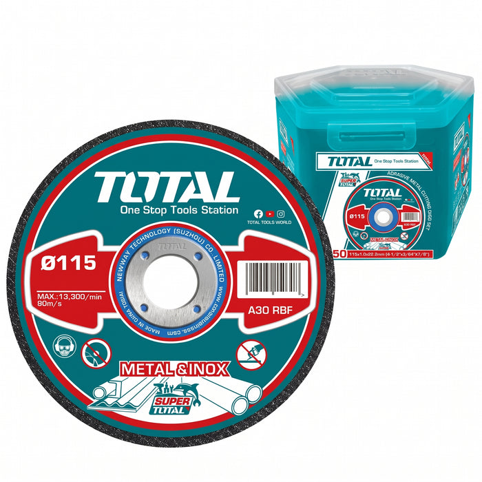 Set de 50 Discos de Corte 4 1/2" para Metal e INOX
