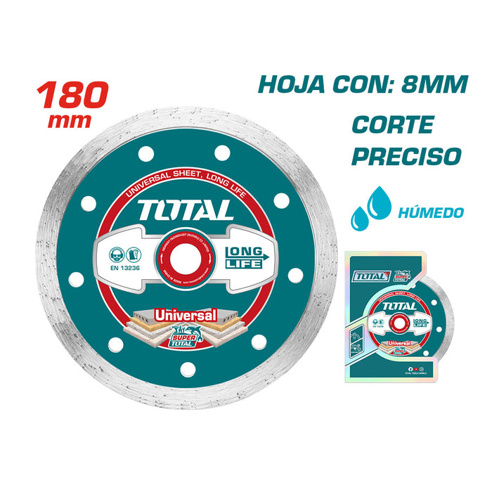 Disco Diamantado Continuo 180mm 22.2mm 8500rpm