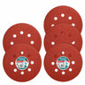 Set de 5 Hojas de Lija Orbital 125mm
