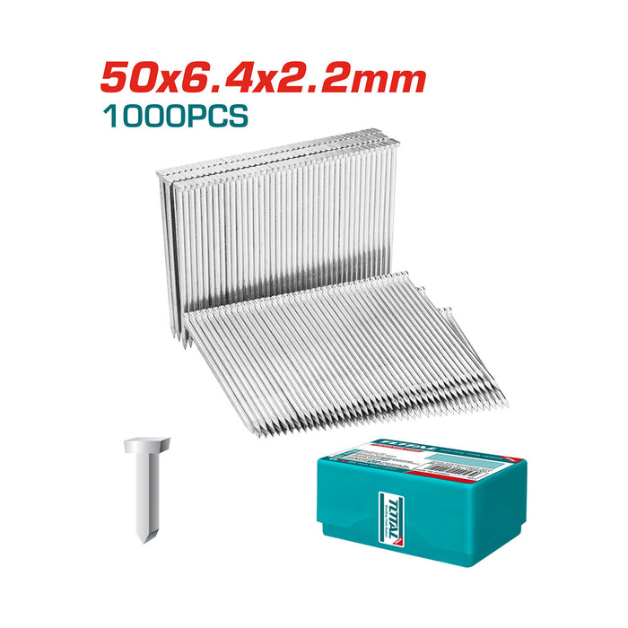 Clavos de Hormigón 50x6.4x2.2mm 1000 piezas