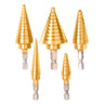 Juego de Brocas Escalonadas 5 Piezas HSS 4341