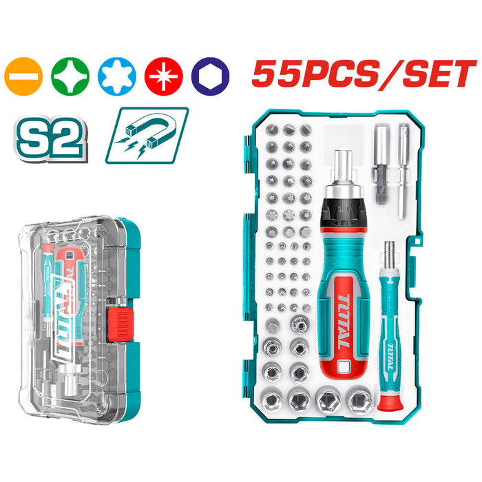 Set destornilladores 55pzas TOTAL
