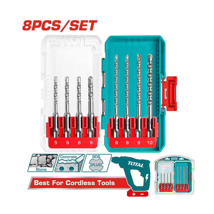 Set 8 Piezas Brocas SDS Plus