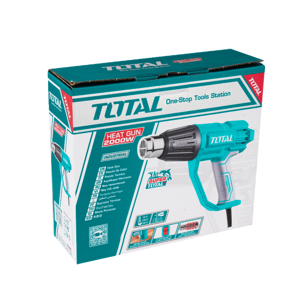 Pistola de Calor Eléctrica 2000W 550°C + 4 Accesorios