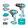 Kit Taladro Percutor 66Nm + Llave Impacto 400Nm 20V + Acc