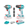 Kit Llave de Impacto + Taladro 55Nm + Accesorios Total