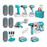 Kit 5 Herramientas Inalámbrico Industrial Total