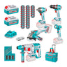 Kit Taladro + Llave de Impacto + Esmeril + Rotomartillo + Lampara