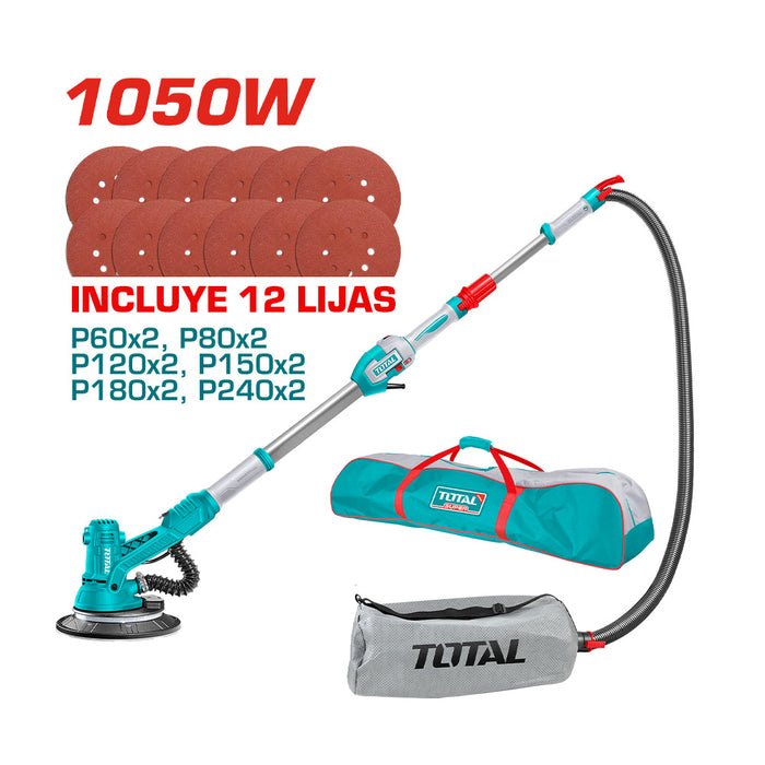 Lijadora de Pared y Piso 1050W +  Accesorios Total