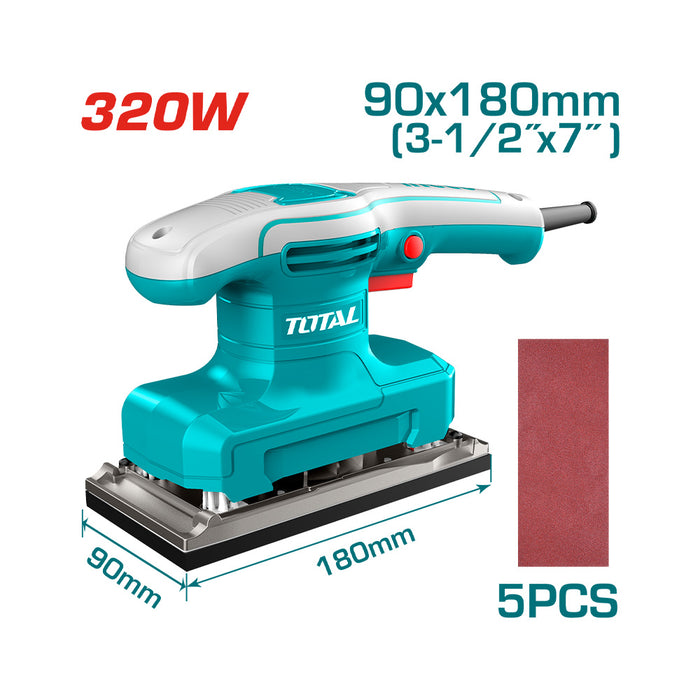 Lijadora Orbital 90x180mm 320w Total