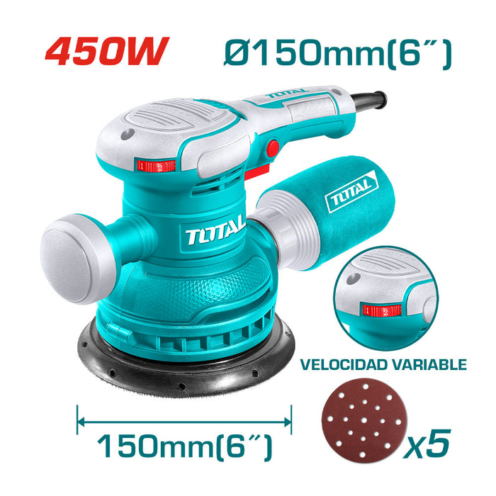 Lijadora Roto Orbital 150mm 450w