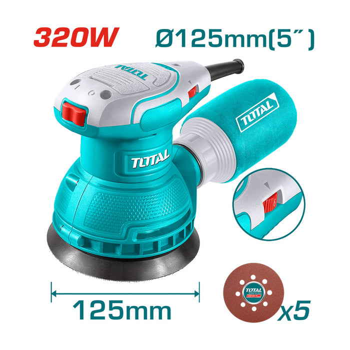 Lijadora Roto Orbital 125mm 320w