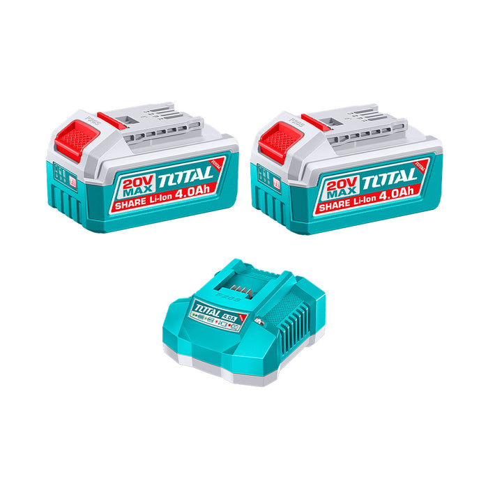 Set 2 Baterías 4.ah + Cargador