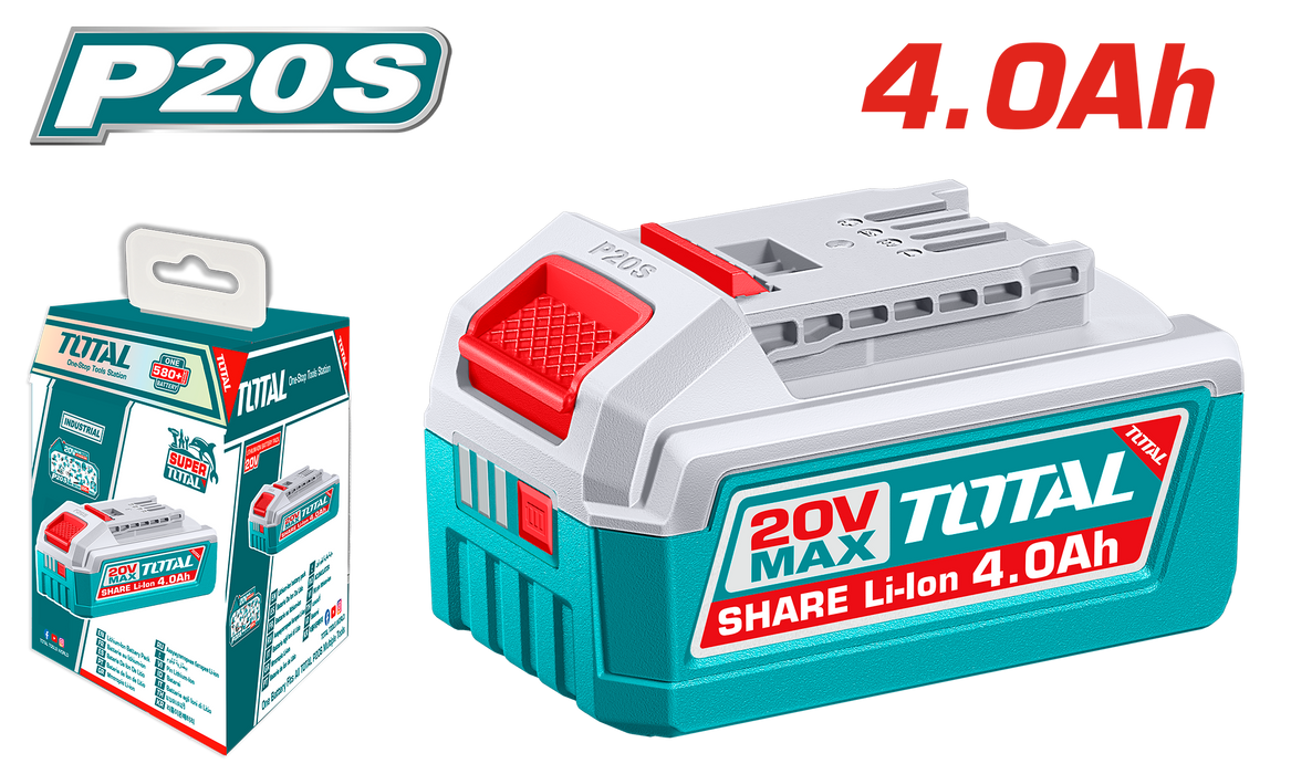 Batería de litio P20S 4.0Ah 20V TOTAL