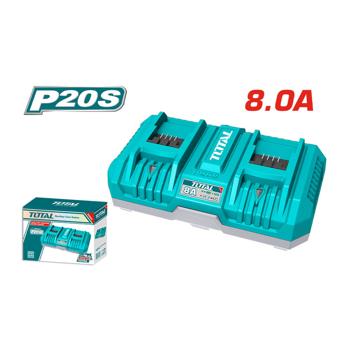 Cargador de Batería Doble 20V 8ah