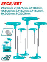 Set de 8 Llaves Allen Mango T Hexagonales