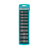 Set de 10 Dados de Impacto 1/2" Cromo Vanadio