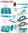 Set de 11 Herramientas Manuales para Construcción
