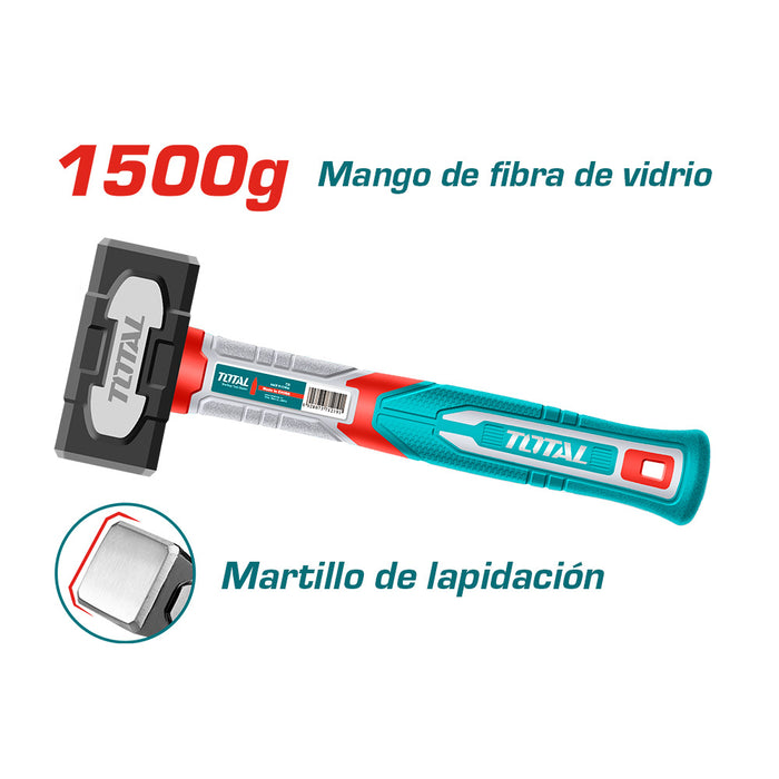 Combo Martillo Forjado 1500g Super Total