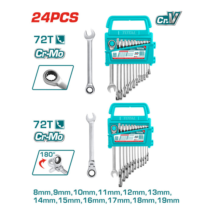 Set Llaves 24 piezas Cromo Vanadio