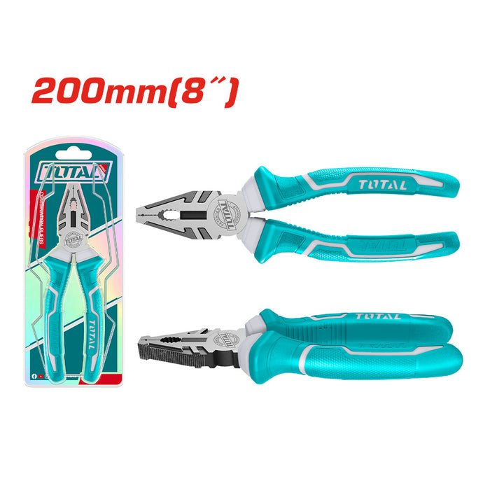 Alicate Universal 8" Acero al Carbono #55 Total