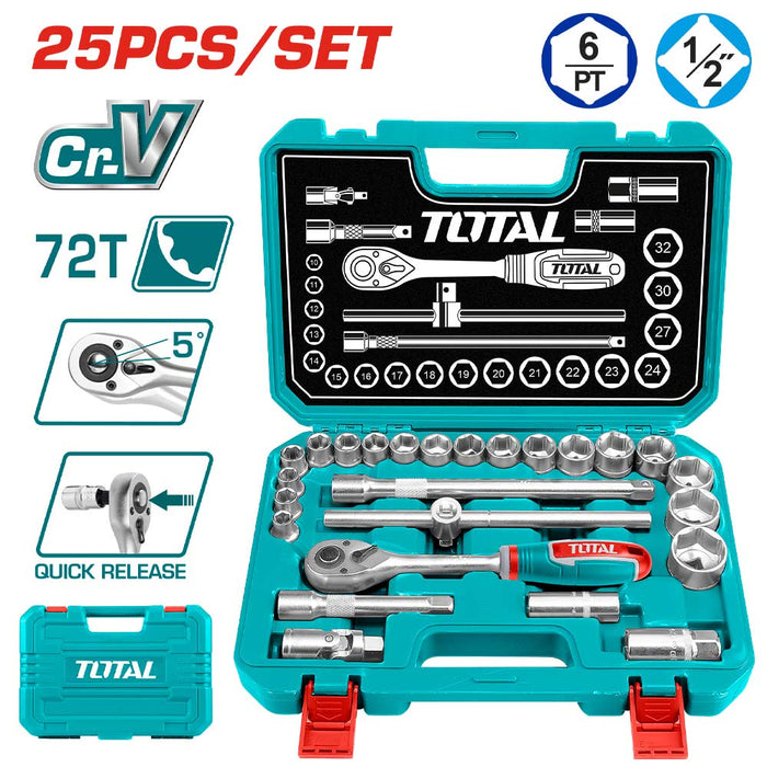 Juego de dados 25pzas (1/2'') TOTAL