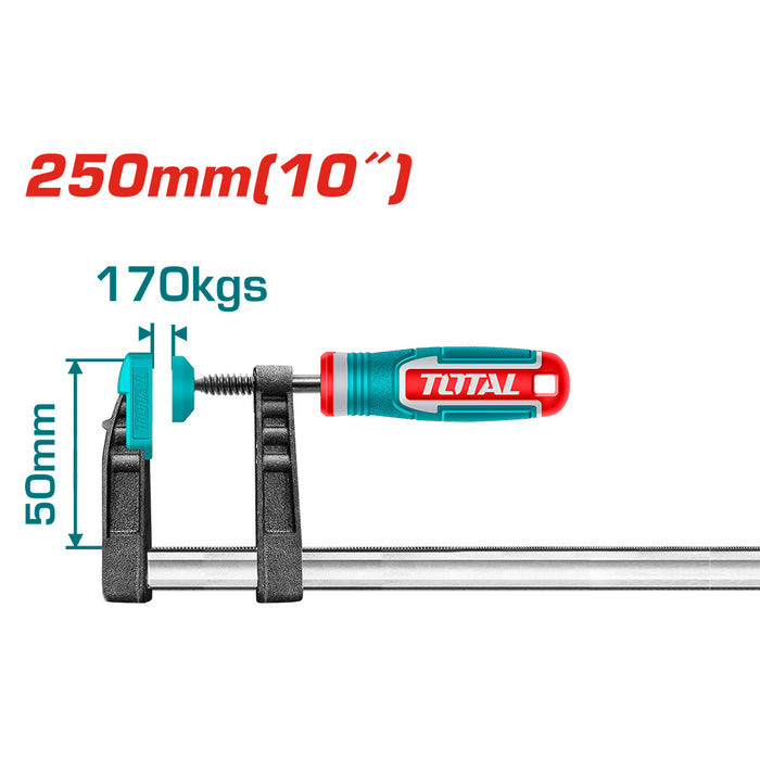 Prensa sargento 50x250MM TOTAL