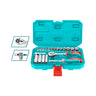 Set de 20 Dados 1/4" con Mango de Trinquete 45D
