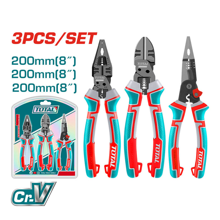 Set de Alicates 3 piezas Multifunción