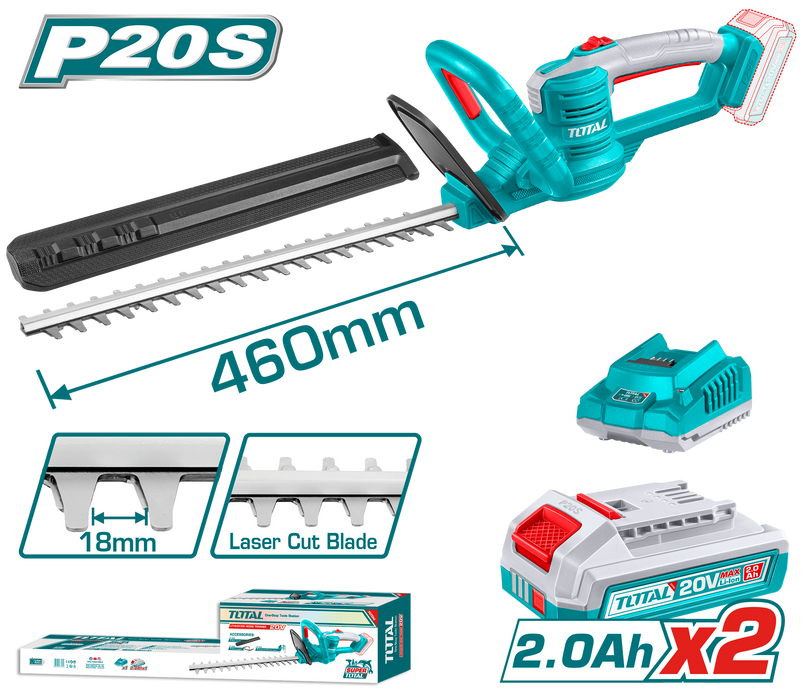 Cortasetos Inalámbrico 20V 18" (460mm) Total Tools