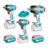 Kit Inalámbrico 20V 3 Llaves de Impacto 1350Nm + 500Nm y 400Nm Total