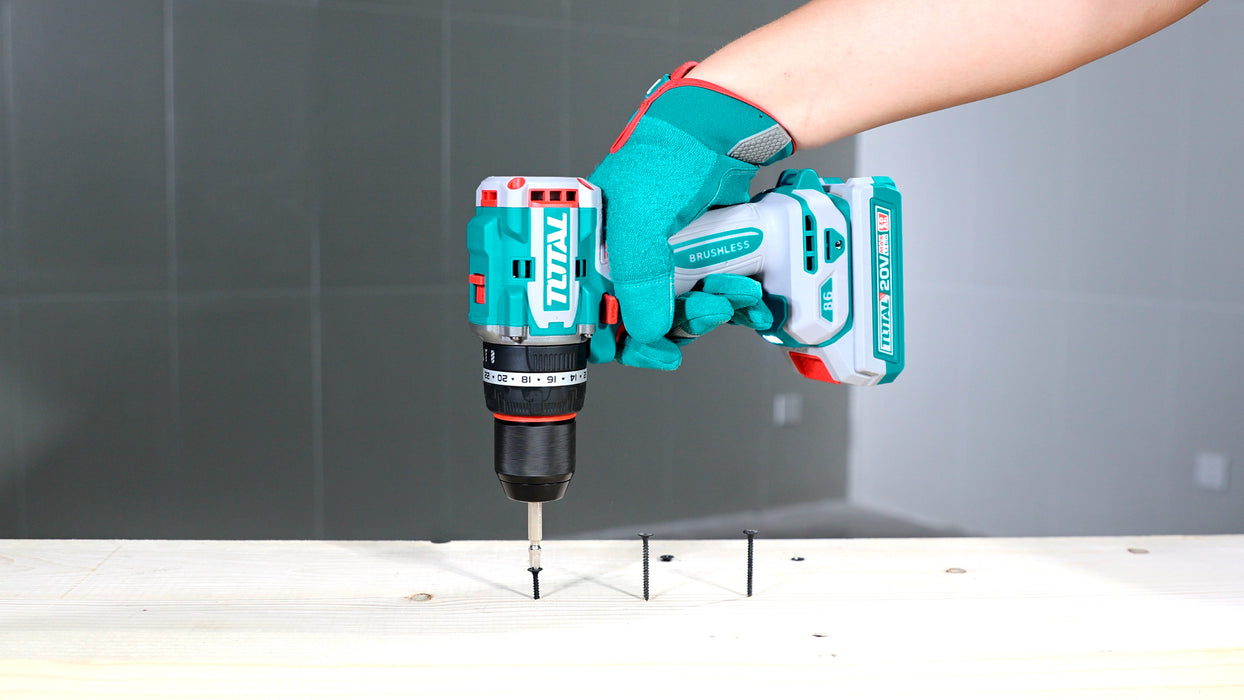 Taladro Percutor Inalámbrico 20V Brushless 86Nm Industrial + 2 Baterias