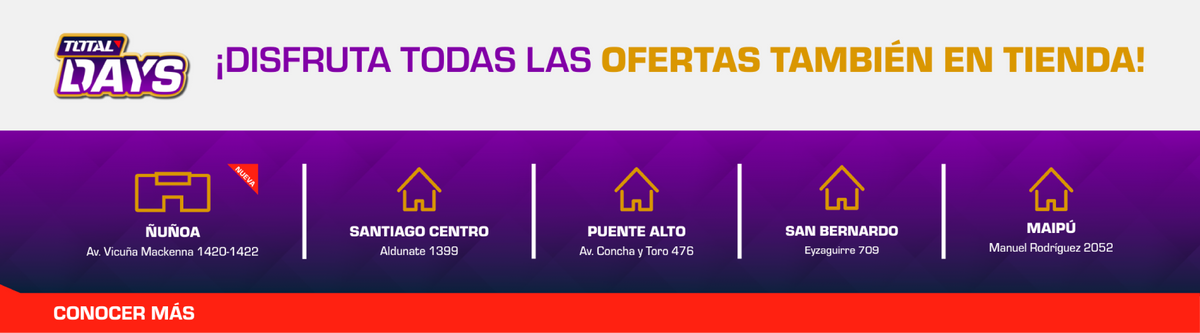 Sucursales Total tools