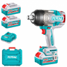 Llave de Impacto Inalámbrica 3/4" 20V 1050NM + 2 Baterías y Cargador