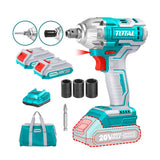 Llave de Impacto Inalámbrica 1/2" BL Motor 20V + Adaptador